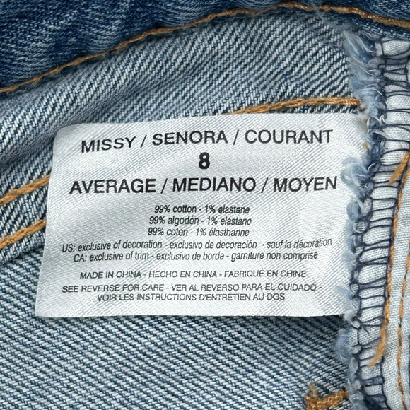 Code Bleu Women's Size 8 Distressed Jeans Pants Blue - Picture 9 of 16